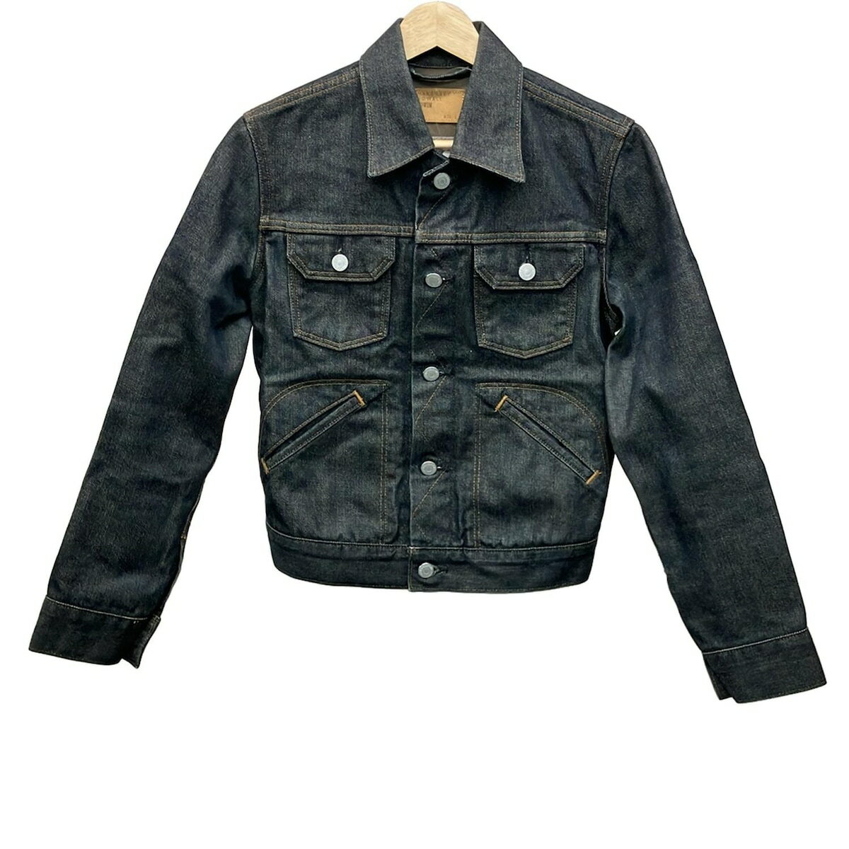 【中古】MargaretHowell(マーガレットハウエル) Gジャン 長袖/春/秋/EDWINコラボ ダークネイビー