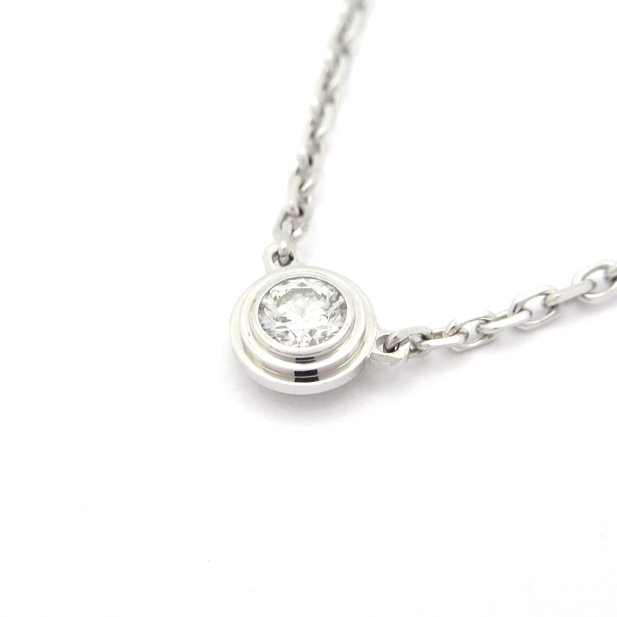 【新着】【中古】Cartier(カルティエ) カルティエ ダムールXS ネックレス 1Pダイヤ/ダイヤ約0.04カラッ..