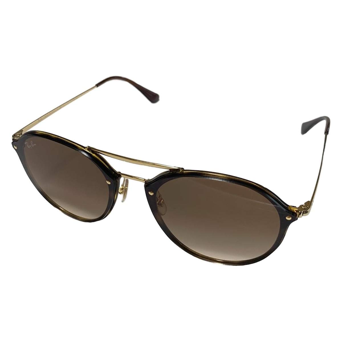 【中古】Ray-Ban(レイバン) サングラス ダークブラウン×ゴールド