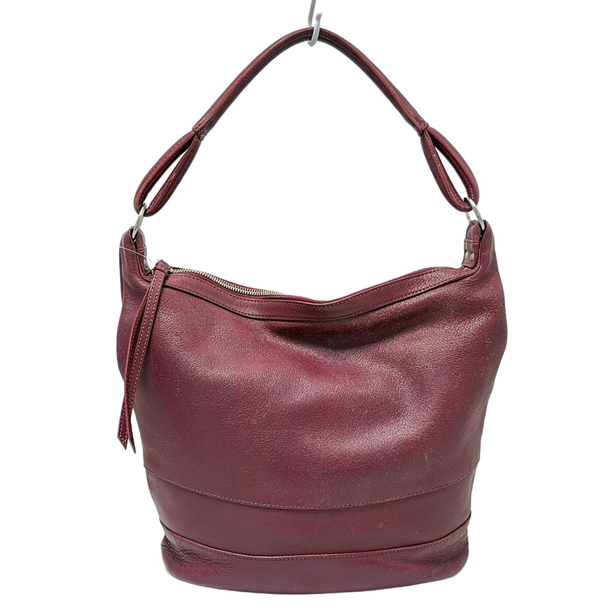 【中古】土屋鞄製造所(ツチヤカバンセイゾウショ) ショルダーバッグ ボルドー レザー