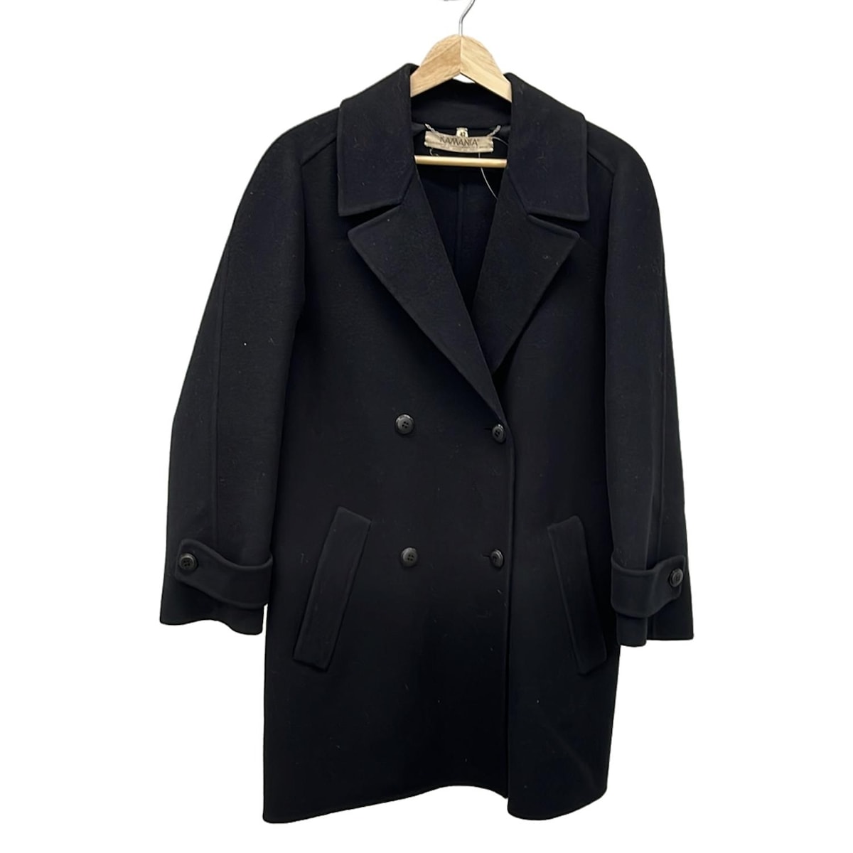 【中古】KAMANTA(カマンタ) コート 長袖/カシミヤ混/ダブル/秋/冬 黒