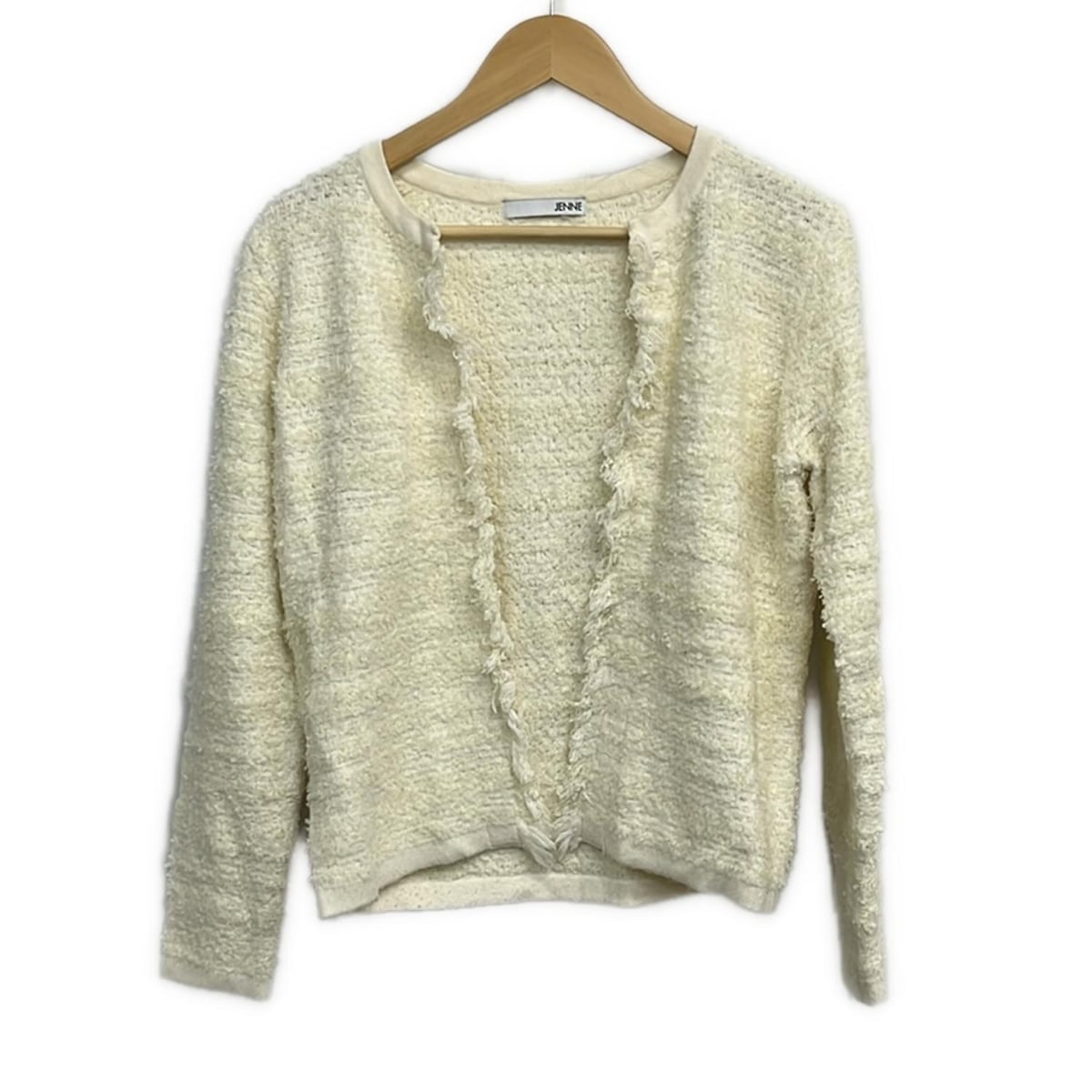 【新着】【中古】JENNE(ジェンヌ) カーディガン 長袖 白