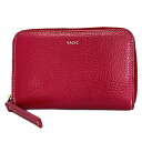 【中古】VASIC(ヴァジック) 財布 ラウンドファスナー ピンク レザー