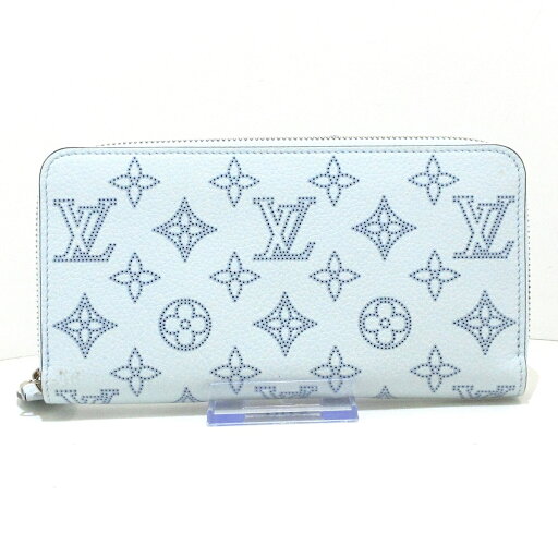 【中古】LOUIS VUITTON(ルイヴィトン) ジッピーウォレット 長財布 ブルー デニム レザー、牛革 【中古】LOUIS VUITTON(ルイヴィトン) ジッピーウォレット 長財布 ブルー デニム レザー、牛革