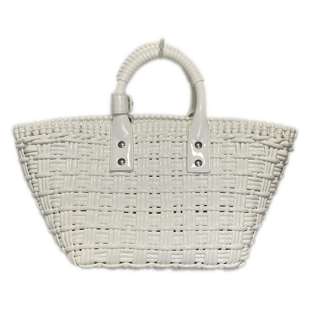 美品　BALENCIAGA ホワイト かごバッグ 2025年最新】BALENCIAGA カラー：ホワイト系 かごバッグの人気アイテム