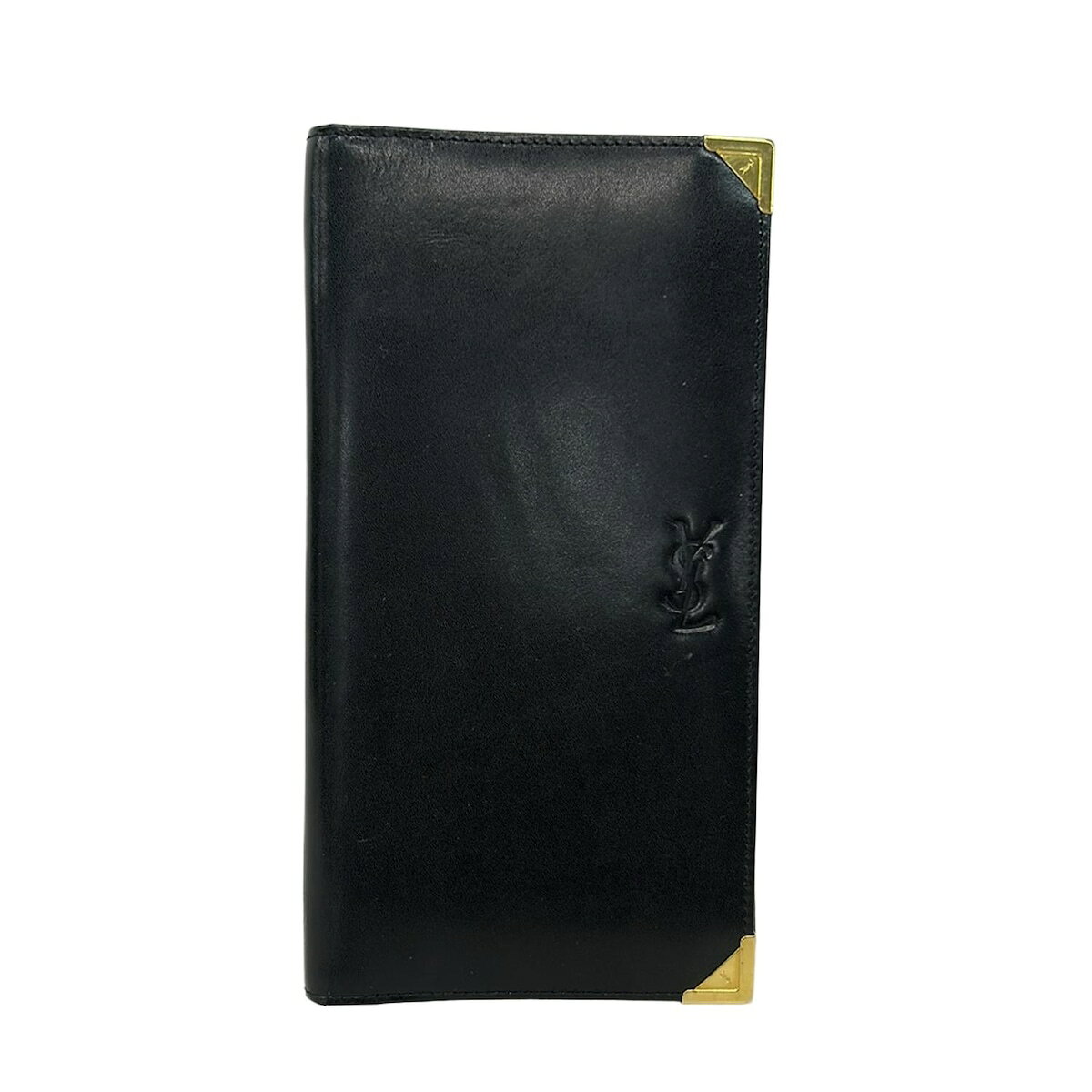 【新着】【中古】YvesSaintLaurent(イヴサンローラン) 札入れ 黒 レザー