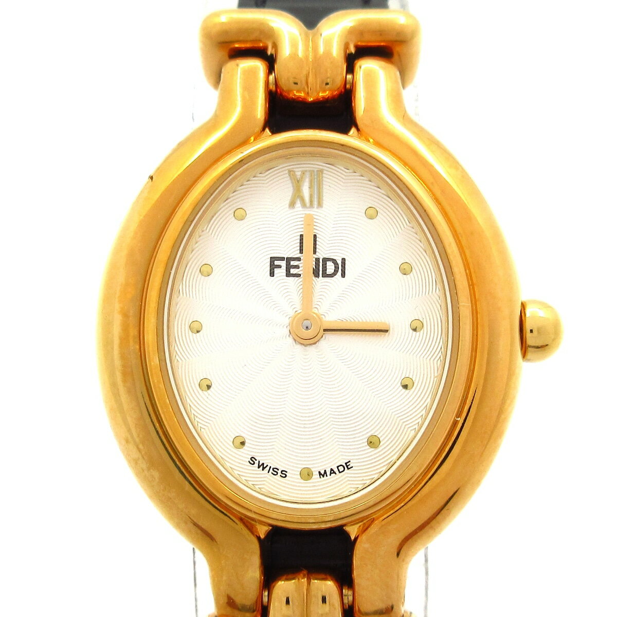 【中古】FENDI(フェンディ) カメレオン 腕時計 白