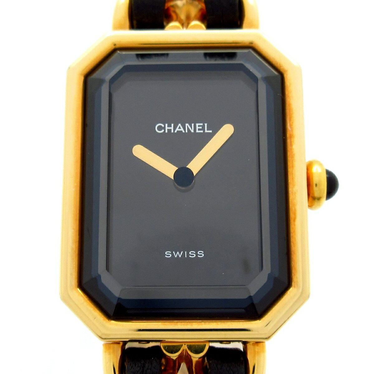 【中古】CHANEL(シャネル) プルミエール 腕時計 サイズ:M 黒