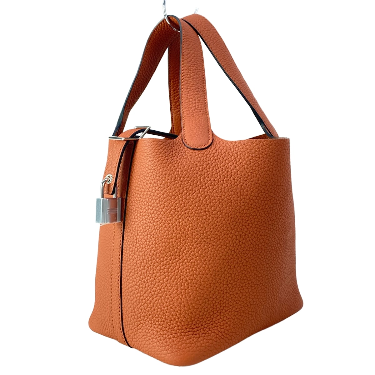 【新着】【中古】HERMES(エルメス) ピコタンロックPM ハンドバッグ シルバー金具 キュイーブル