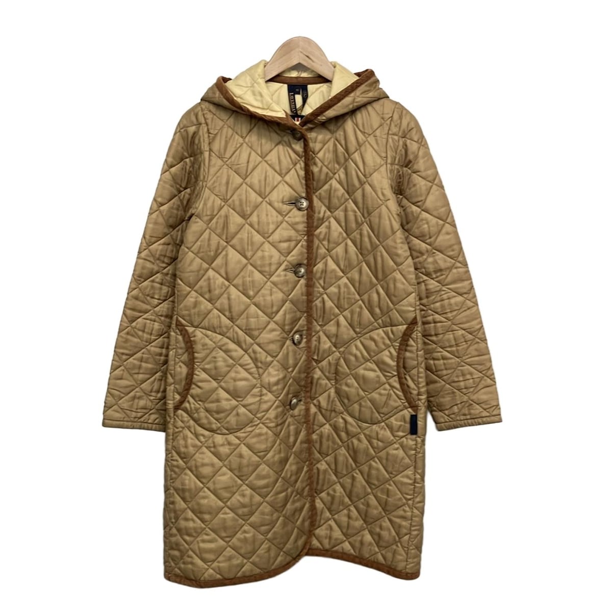 【新着】【中古】LAVENHAM(ラベンハム) コート 長袖/キルティング/中綿/秋/冬 ライトブラウン