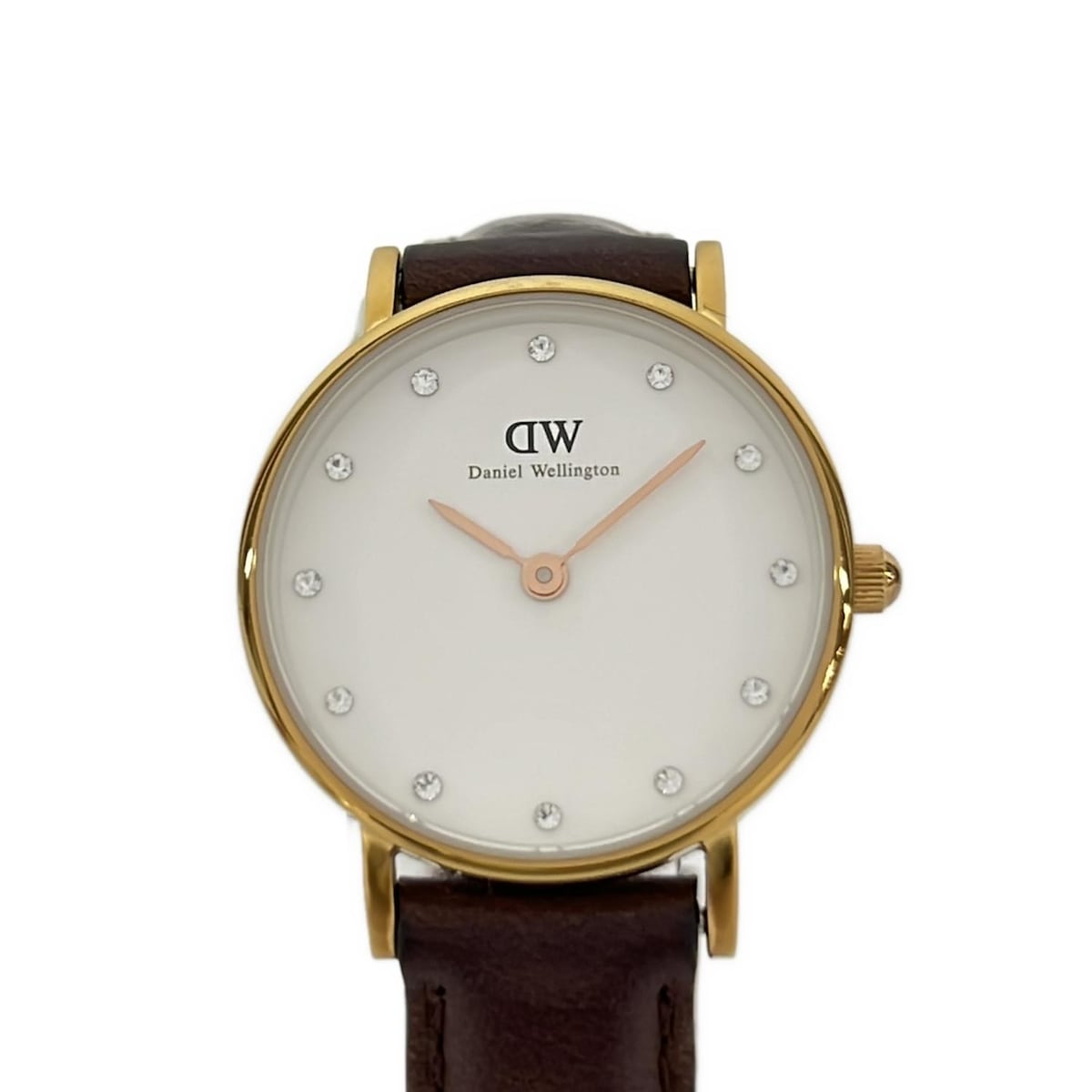 NIXON - 【新着】【中古】Daniel Wellington(ダニエルウェリントン) 腕時計 ラインストーン 白