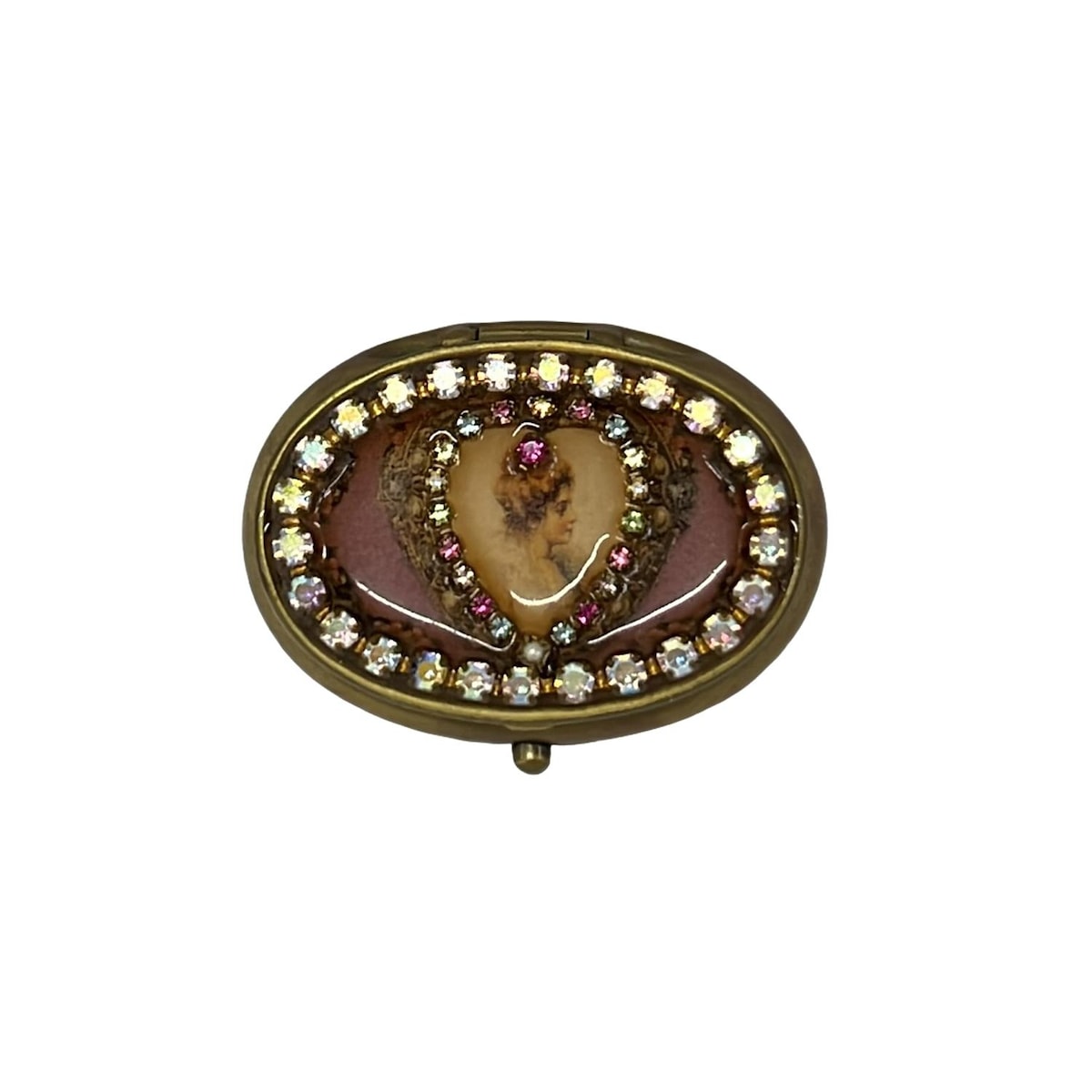 樂天商城 - 【中古】Michal Negrin(ミハエルネグリン) 小物 ジュエリートレイ／ケース/ラインストーン ブロンズ×ピンク×マルチ
