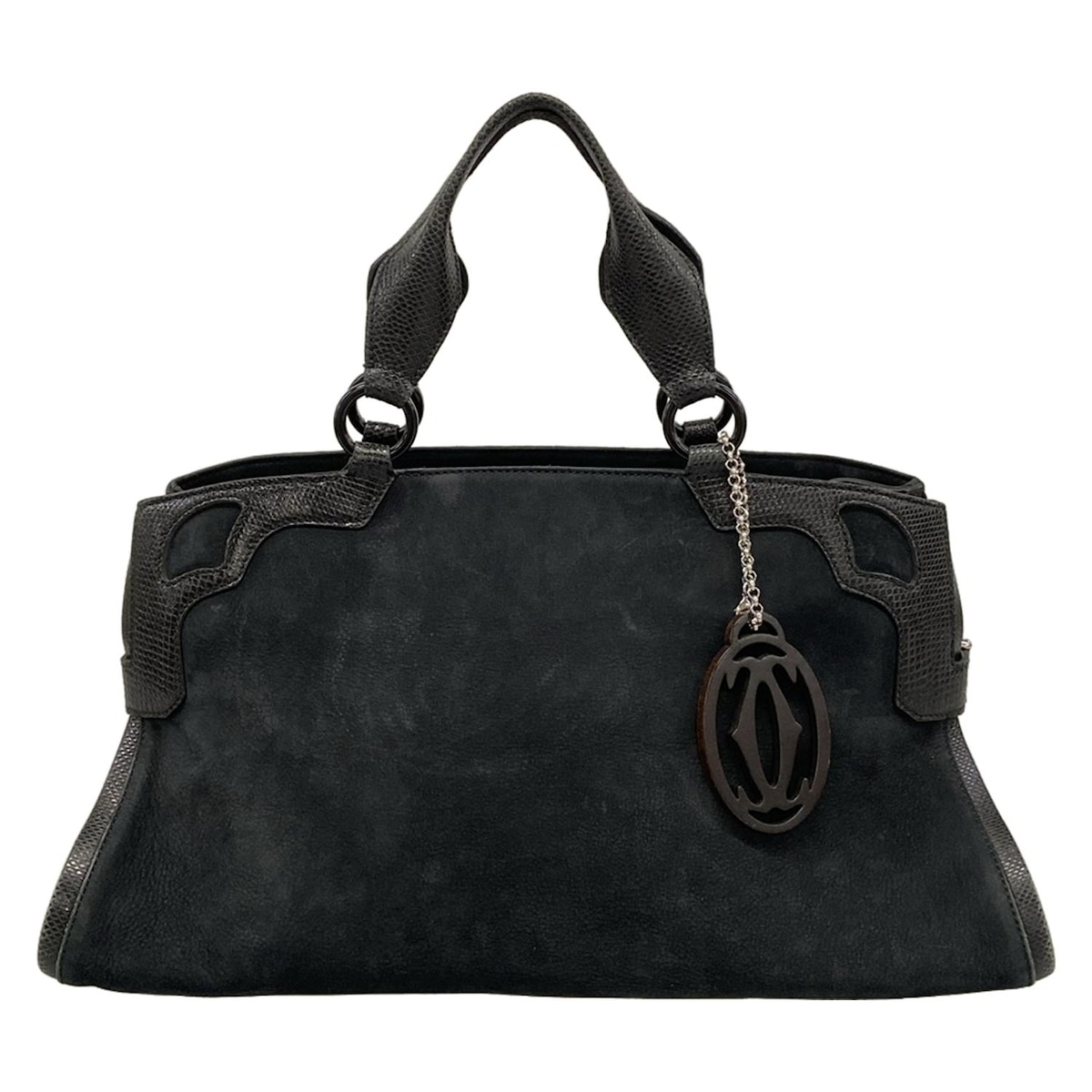 CARTIER - 【新着】【中古】Cartier(カルティエ) マルチェロ ハンドバッグ 黒