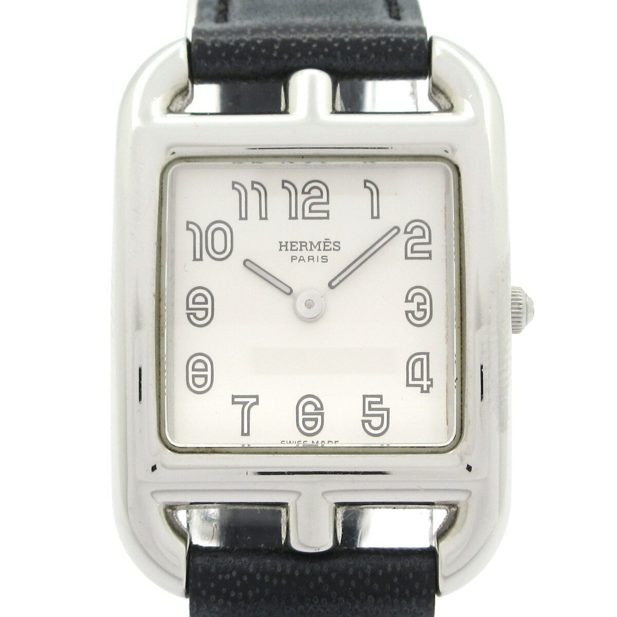 【新着】【中古】HERMES(エルメス) ケープコッド 腕時計 SS/社外ベルト 白