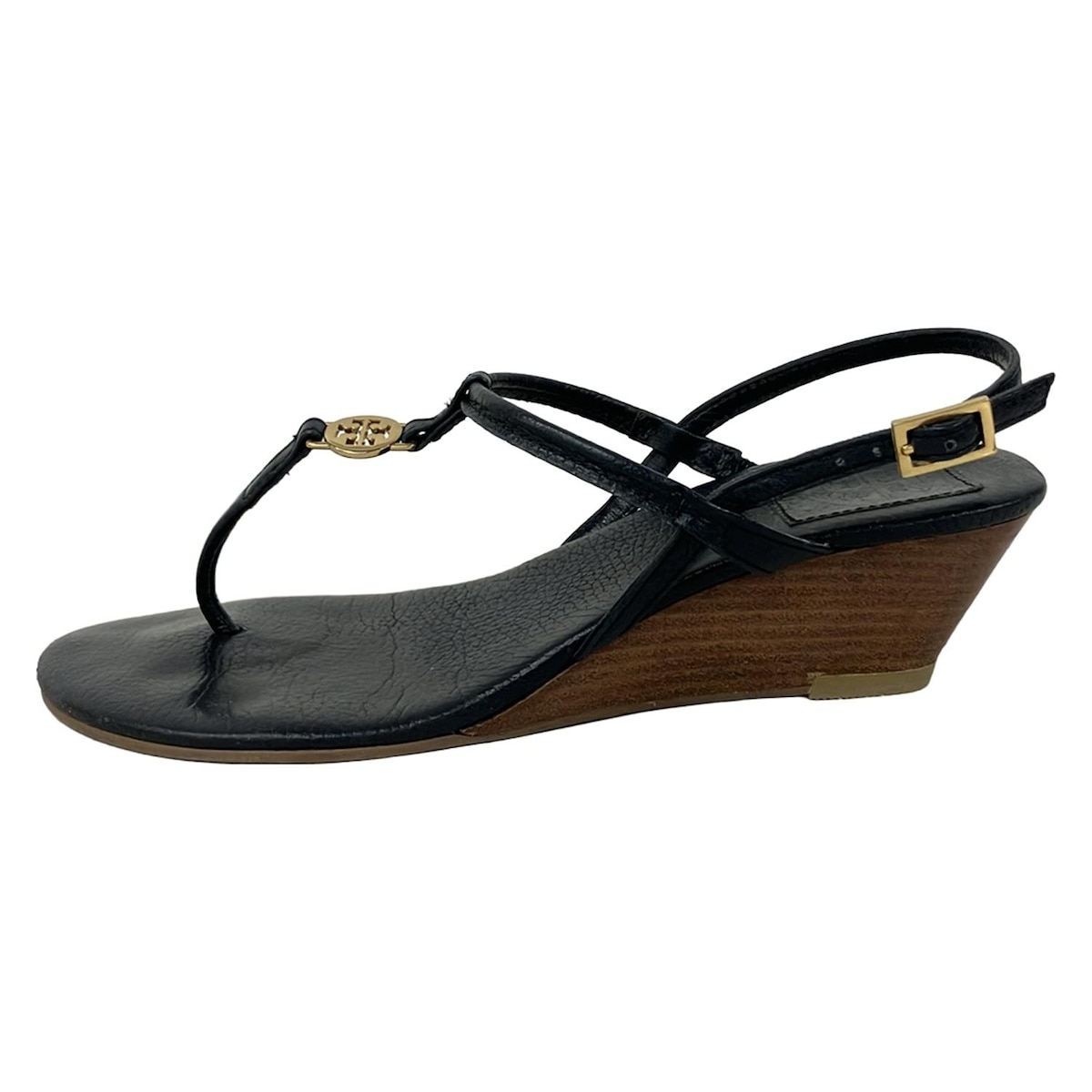 【新着】【中古】TORY BURCH(トリーバーチ) サンダル ダークネイビー レザー
