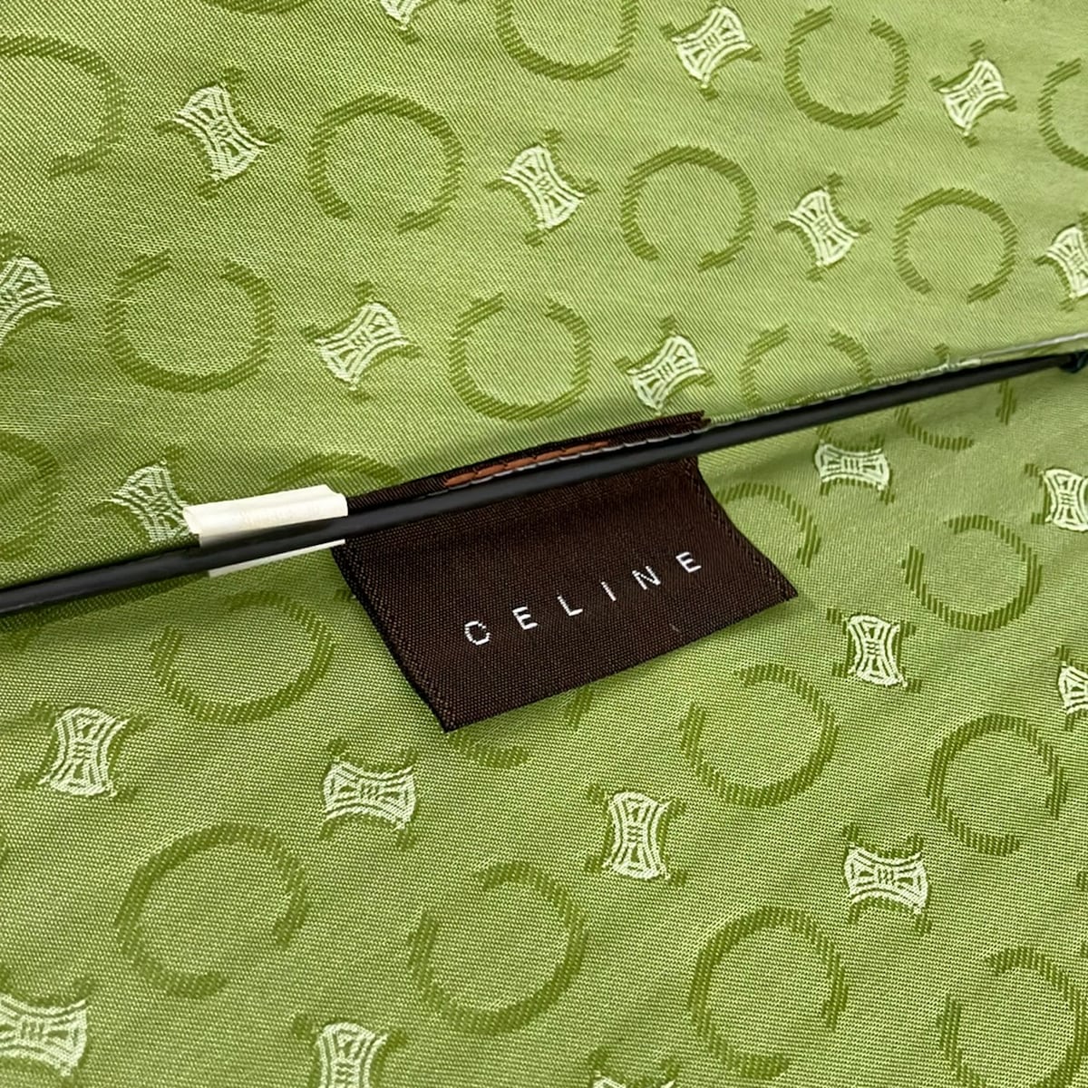 【新着】【中古】CELINE(セリーヌ) 日傘 折りたたみ日傘 グリーン
