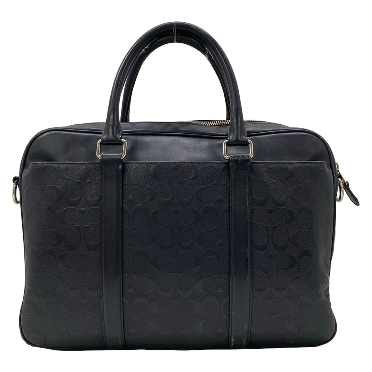 【美品希少】coach ビジネスバッグ　2way レザー　A4収納可　ヘリテージ COACH（コーチ） バッグ メンズ ビジネスバッグ 2WAYブリーフケース A4