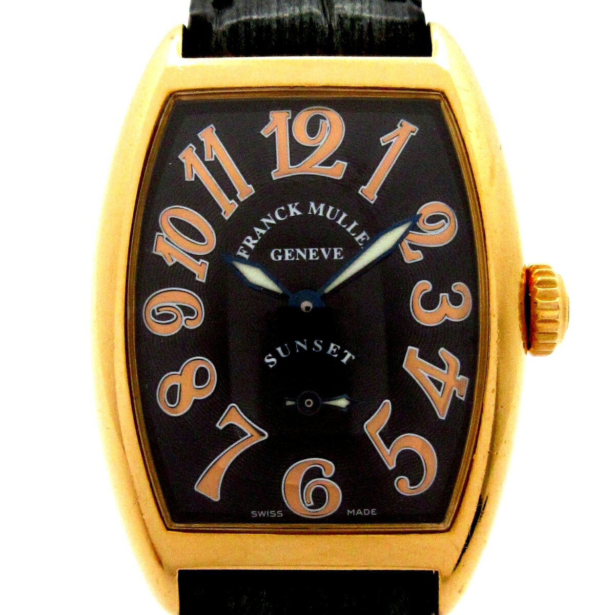 【新着】【中古】FRANCK MULLER(フランクミュラー) トノウ カーベックス サンセット 腕時計 黒