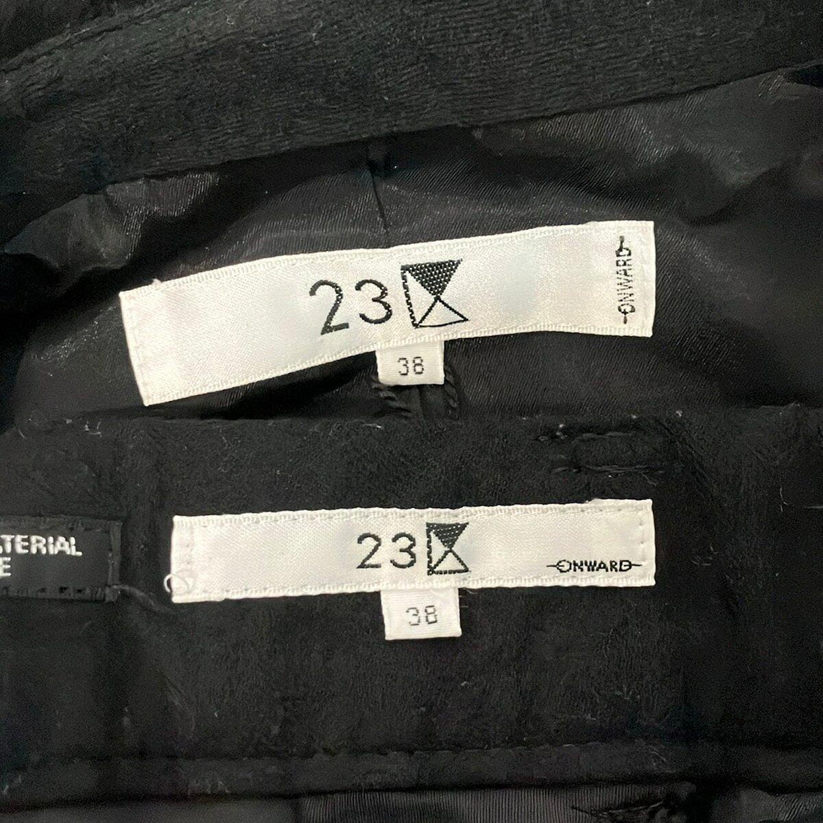 【中古】23区(ニジュウサンク) レディースパンツスーツ 肩パッド 黒 brandear-store-22606057 ブランディア 楽天市場店 サンプル画像3