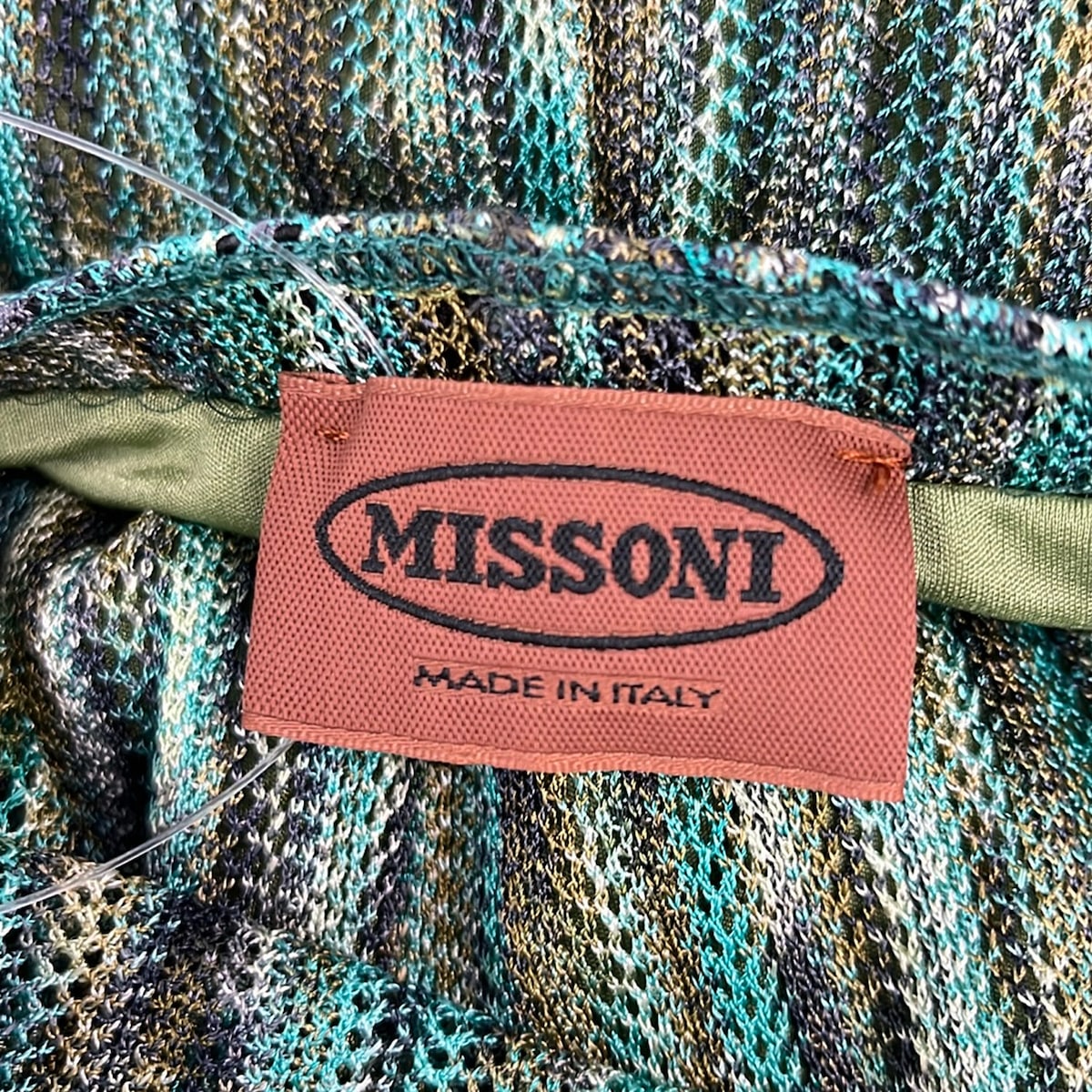 【新着】【中古】MISSONI(ミッソーニ) スカート ひざ丈/ウエストゴム グリーン×カーキ×マルチ 3