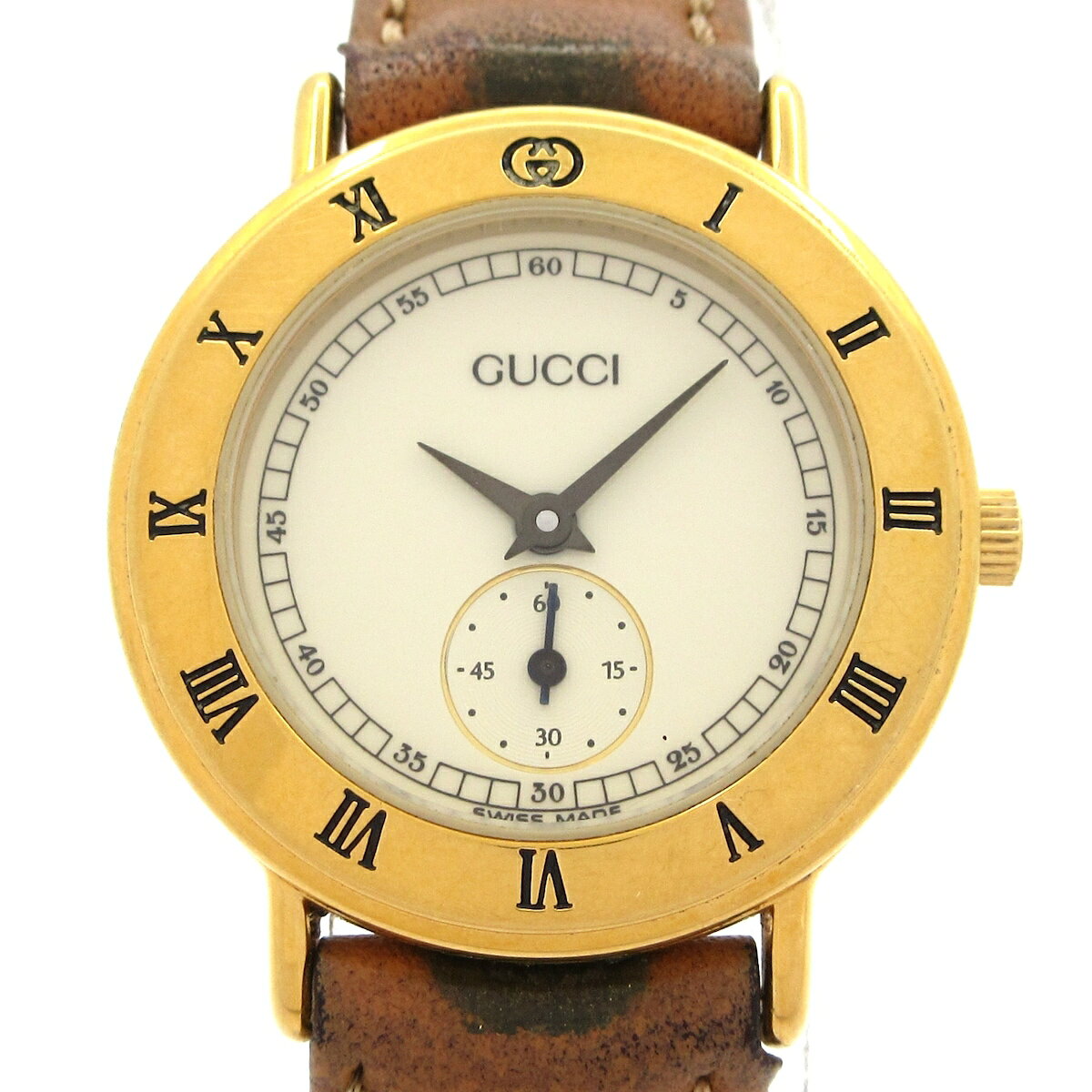 B, C, D, G, J, L, S, T, Z - 【中古】GUCCI(グッチ) 腕時計 アイボリー