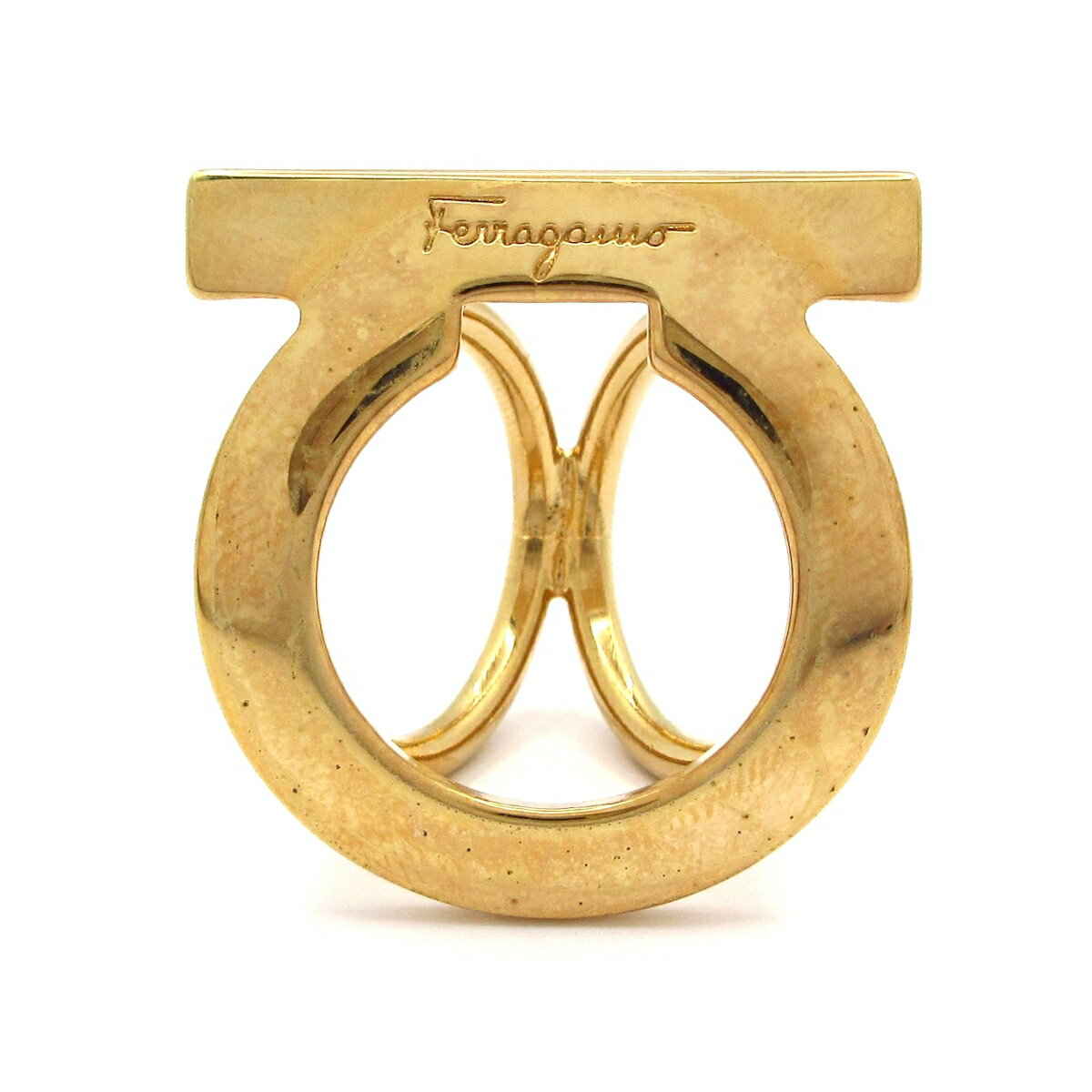 【中古】FERRAGAMO/SalvatoreFerragamo(サルバトーレフェラガモ) スカーフリング ガンチーニ ゴールド