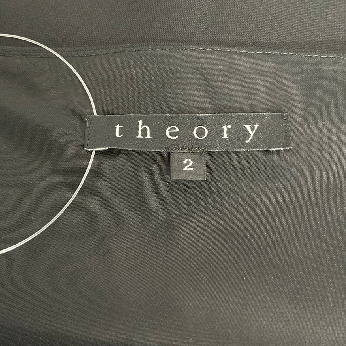 【中古】theory(セオリー) ワンピース ノースリーブ/ひざ丈/左サイドファスナー 黒 brandear-store-22596766 ブランディア 楽天市場店 サンプル画像3