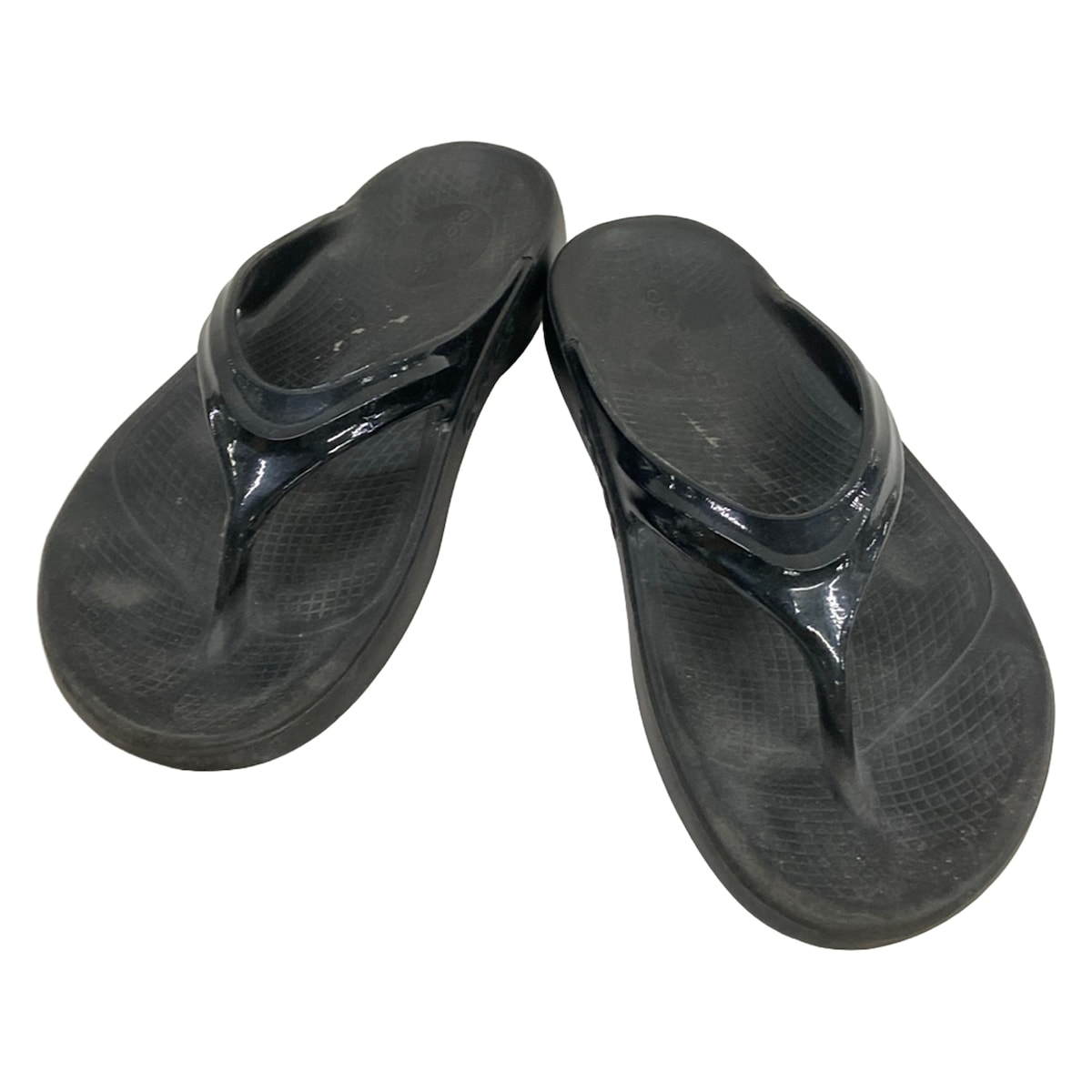 【新着】【中古】OOFOS(ウーフォス) サンダル 黒
