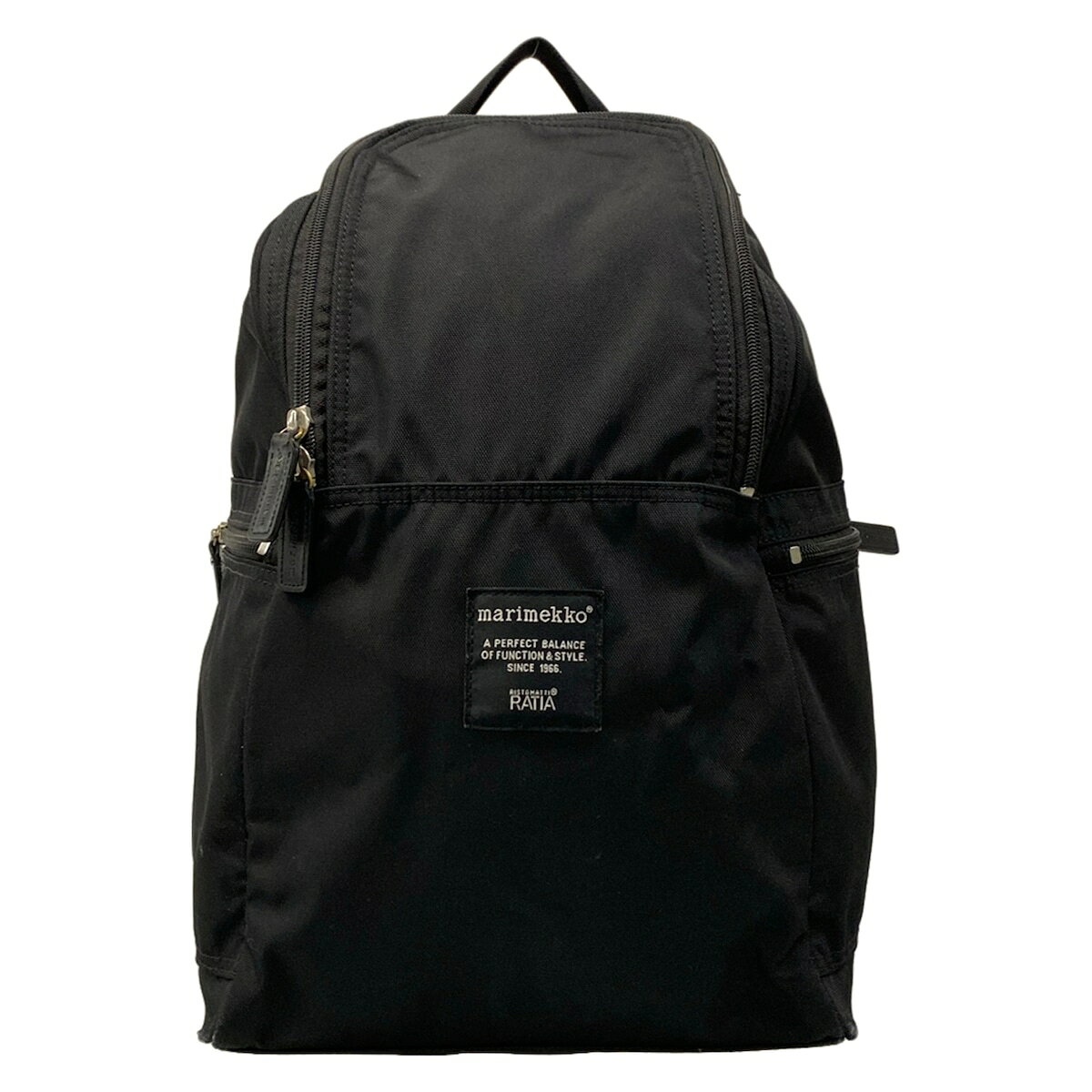 【新着】【中古】marimekko(マリメッコ) リュックサック 黒