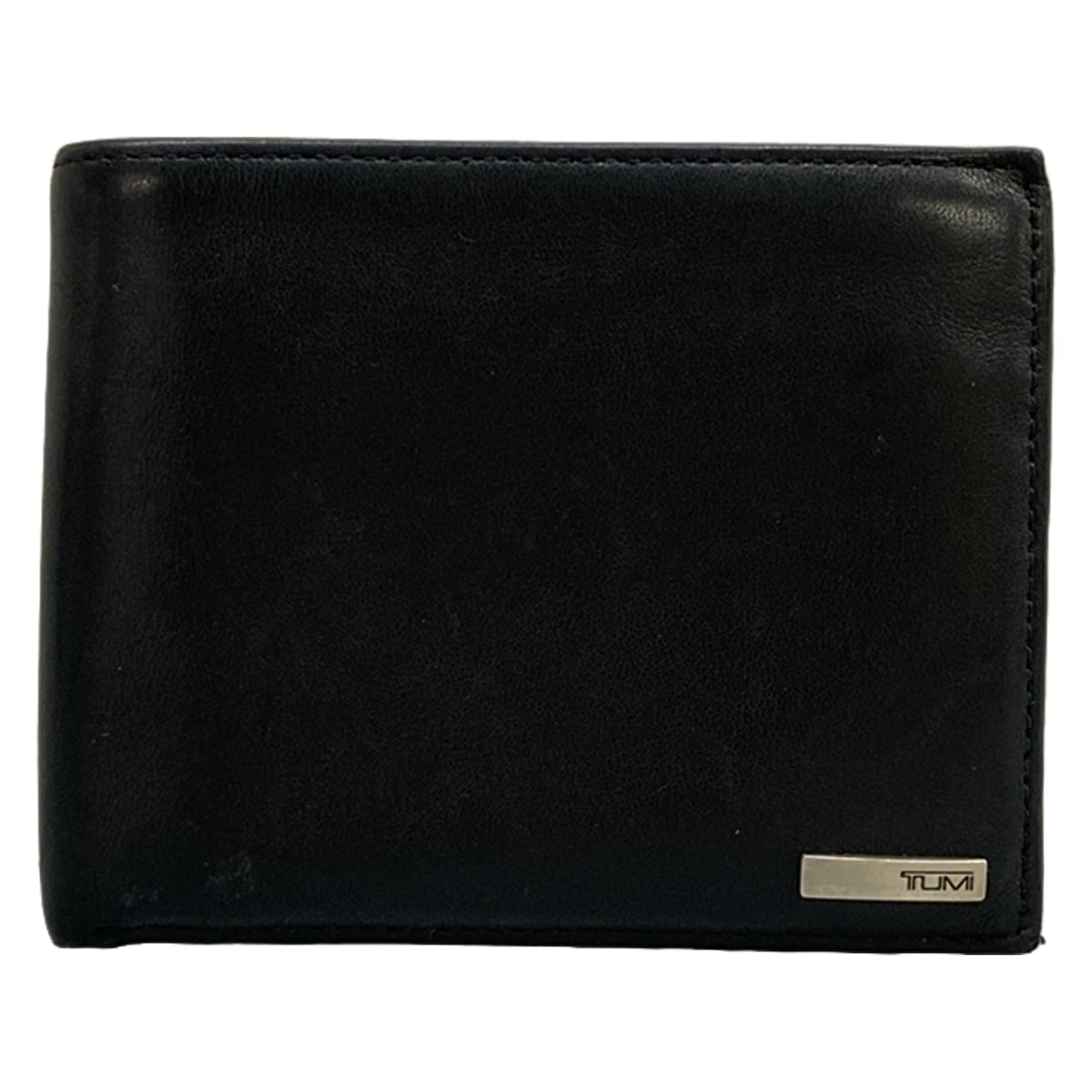 吉 - 【新着】【中古】TUMI(トゥミ) 2つ折り財布 黒 レザー
