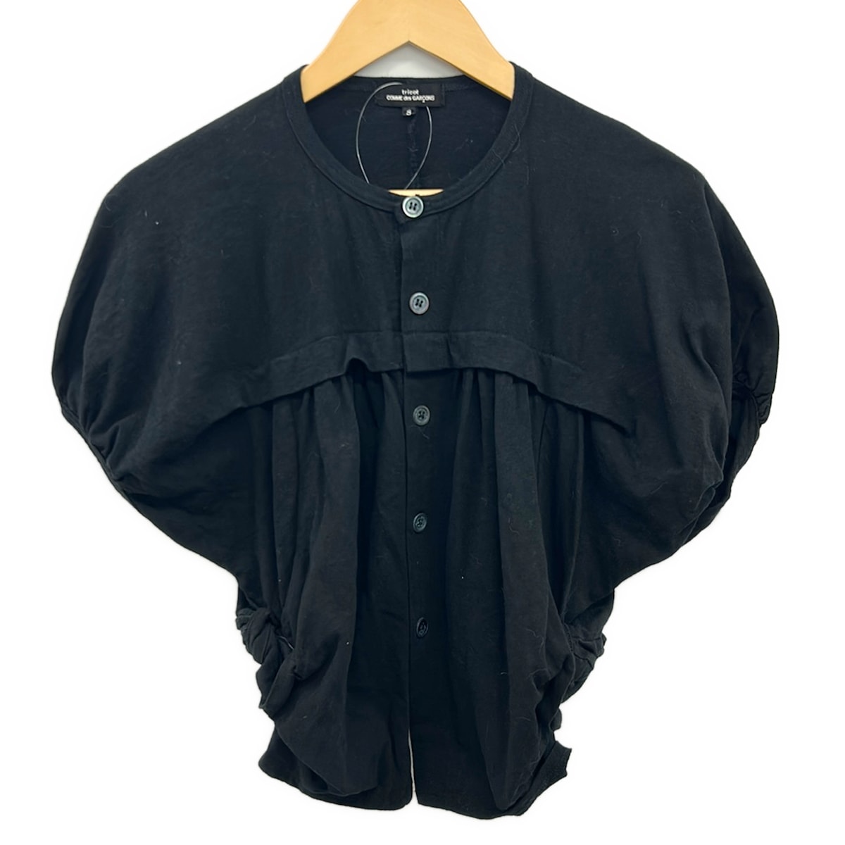 tricot COMMEdesGARCONS(トリココムデギャルソン) カーディガン 半袖 黒