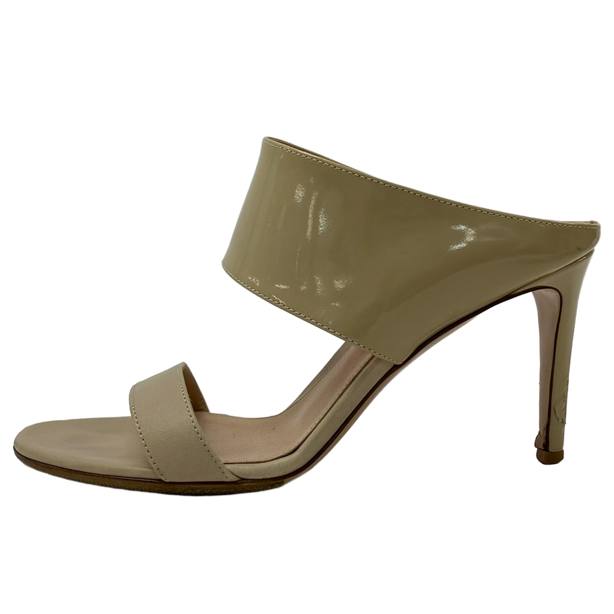 Gianvito Rossi(ジャンヴィト・ロッシ) ミュール ベージュ レザー