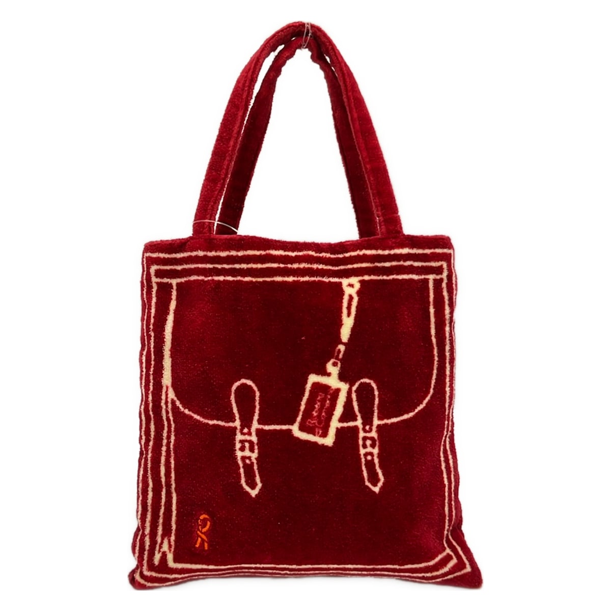 【新着】【中古】Roberta di camerino(ロベルタ ディ カメリーノ) トートバッグ ミニバッグ レッド×アイボリー