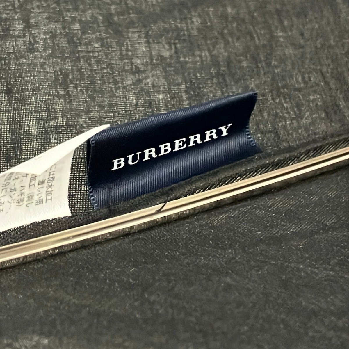 【新着】【中古】BURBERRY/Burberry(バーバリー) 傘 晴雨兼用傘/チェック柄 黒×ベージュ×レッド