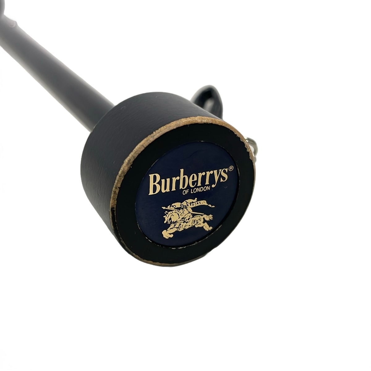 【新着】【中古】Burberrys(バーバリーズ) 折りたたみ傘 チェック柄 ダークネイビー×白×レッド