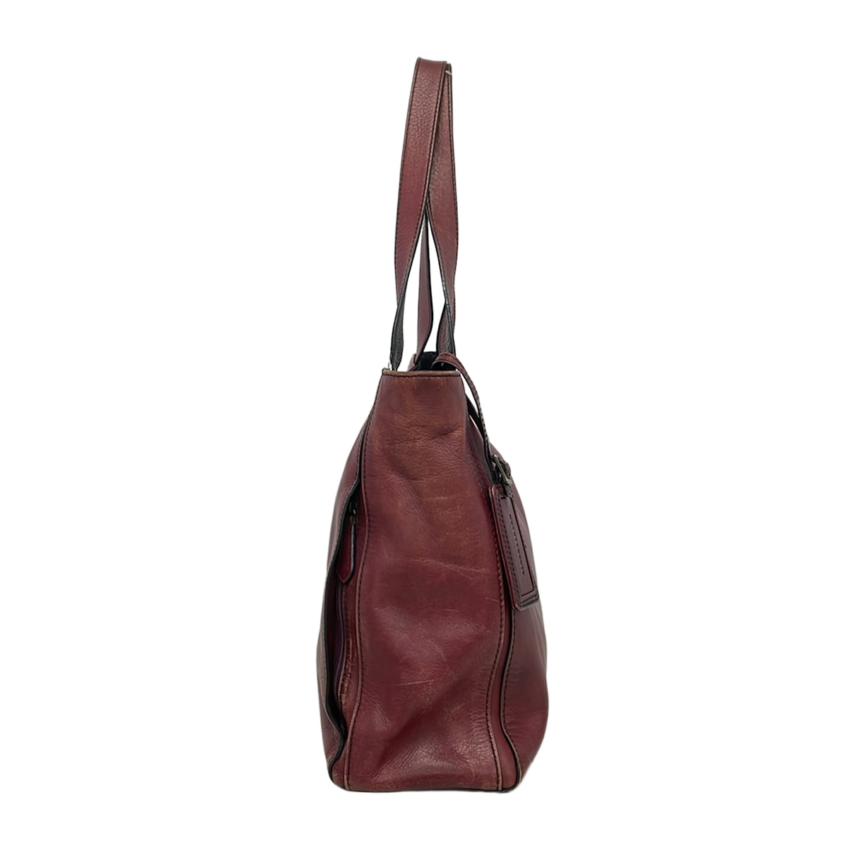 【新着】【中古】Motherhouse(マザーハウス) ショルダーバッグ ボルドー×黒 レザー brandear-store-22654914 ブランディア 楽天市場店 サンプル画像2