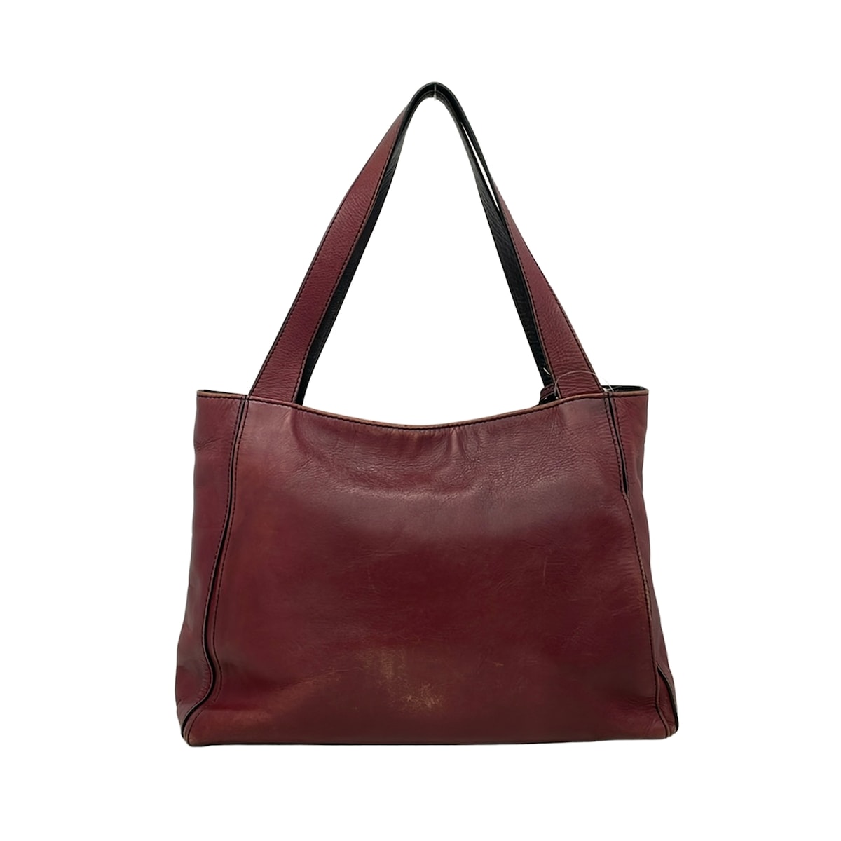 【新着】【中古】Motherhouse(マザーハウス) ショルダーバッグ ボルドー×黒 レザー brandear-store-22654914 ブランディア 楽天市場店 サンプル画像3