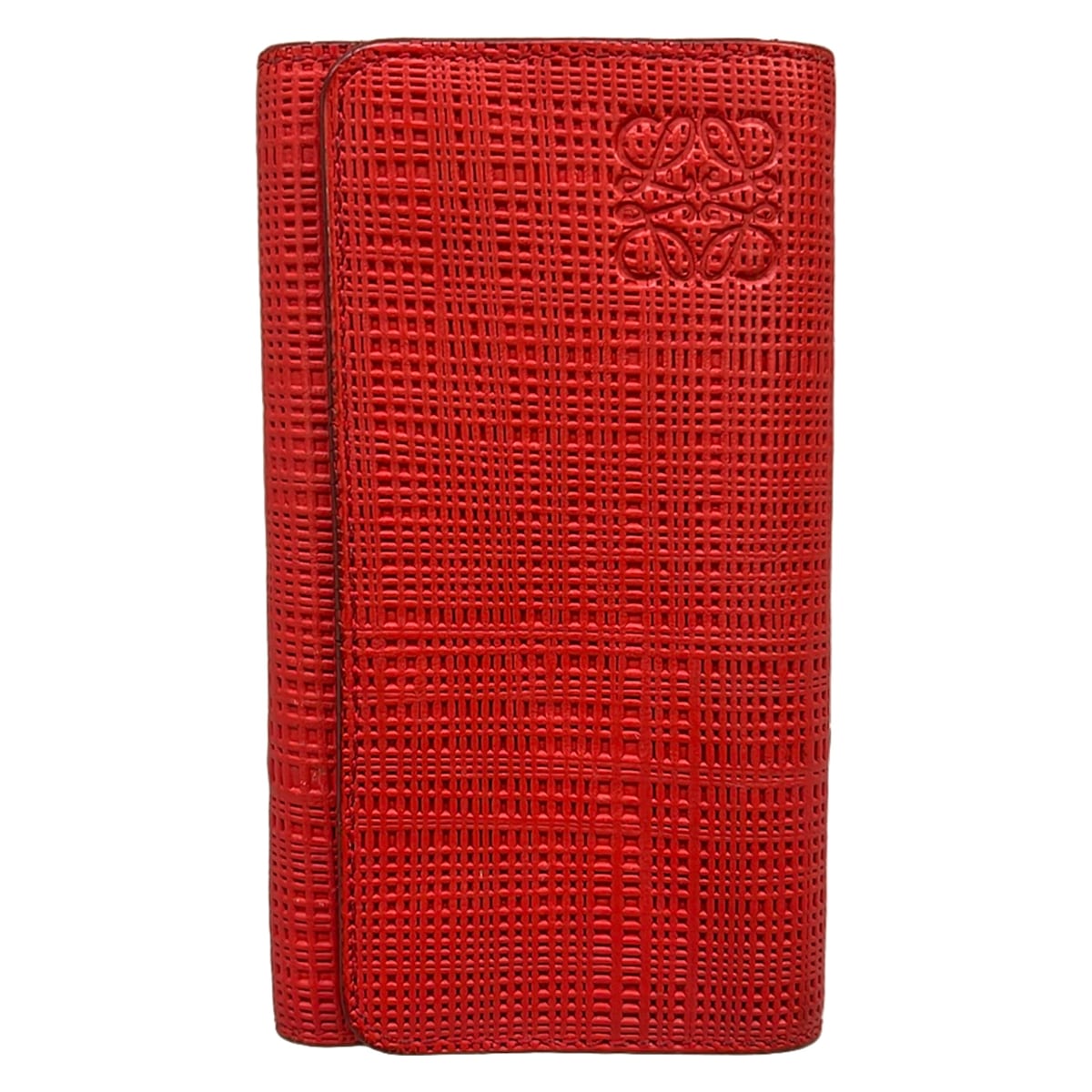 【新着】【中古】LOEWE(ロエベ) キーケース 6連フック レッド レザー
