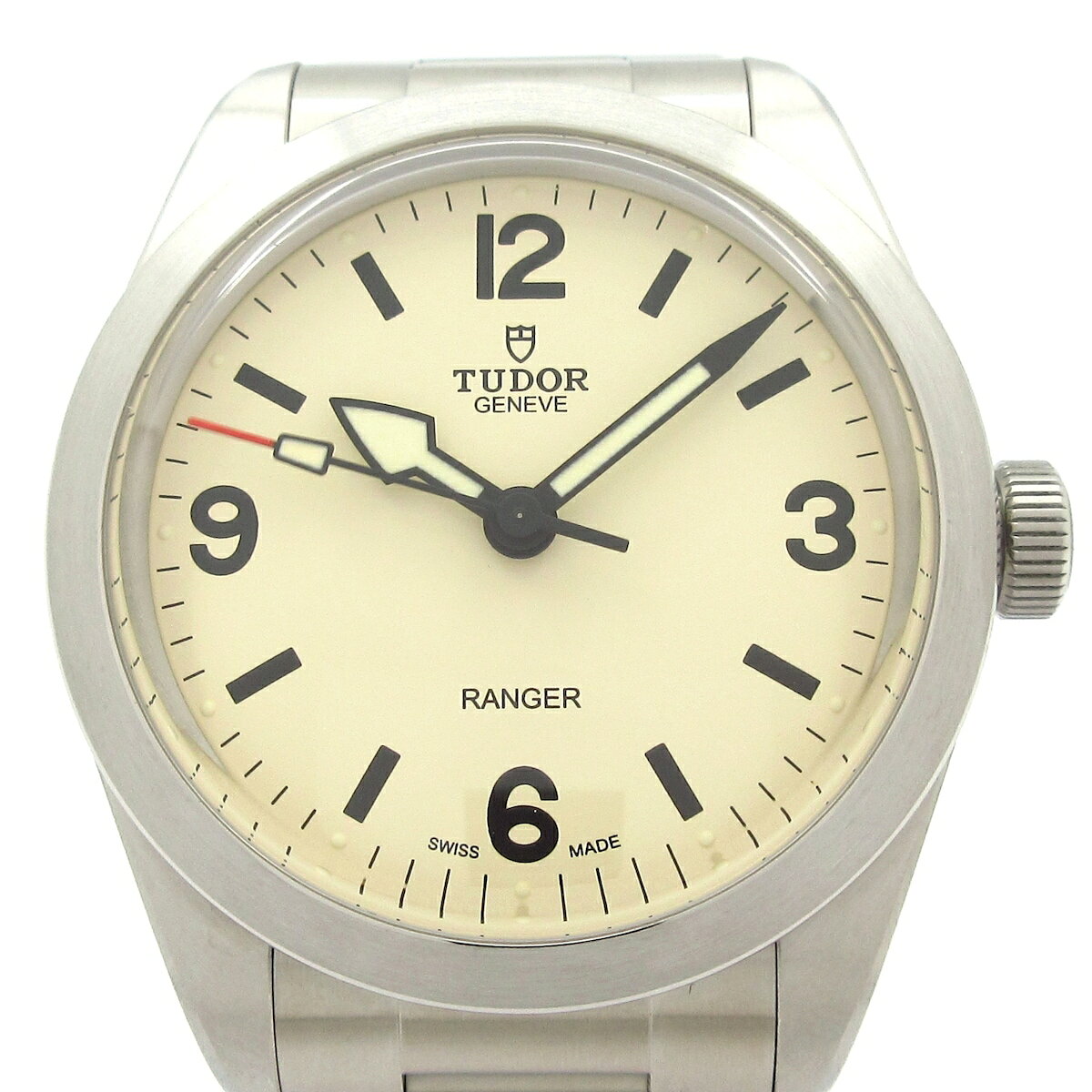 【新着】【中古】TUDOR(チューダー/チュードル) レンジャー 腕時計 SS/10コマ+余り4コマ ベージュ