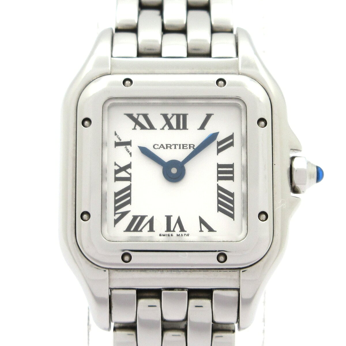 【新着】【中古】Cartier(カルティエ) パンテール ドゥ カルティエ ミニ 腕時計 SS 白