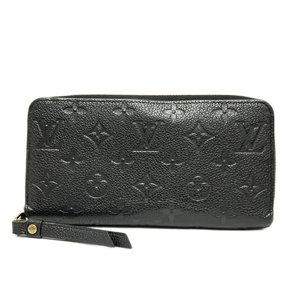 【新着】【中古】LOUIS VUITTON(ルイヴィトン) ジッピー・ウォレット 長財布 ノワール レザー