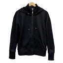 【中古】ESCADA SPORT(エスカーダスポート) パーカー 長袖/ジップアップ/ラインストーン 黒