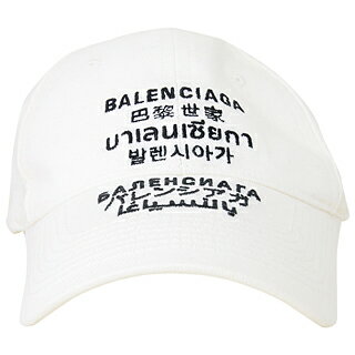 バレンシアガ ベースボールキャップ　ユニセックス ロゴの刺繍　641238 310B2 9060 WHITE/BLACK【あす楽対応_関東】のサムネイル