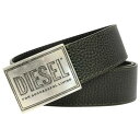 ディーゼル ベルト（メンズ） ディーゼル DIESEL メンズ ベルト X08893 P0396 T7434 グリーン