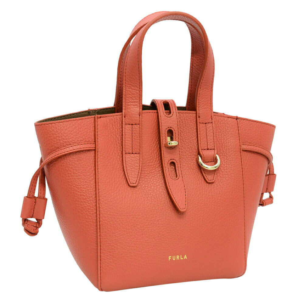 フルラ 革ショルダーバッグ レディース フルラ FURLA トートバッグ ネット BASRFUA HSF000 CL000 CANNELLA オレンジ レザー カーフ 牛革