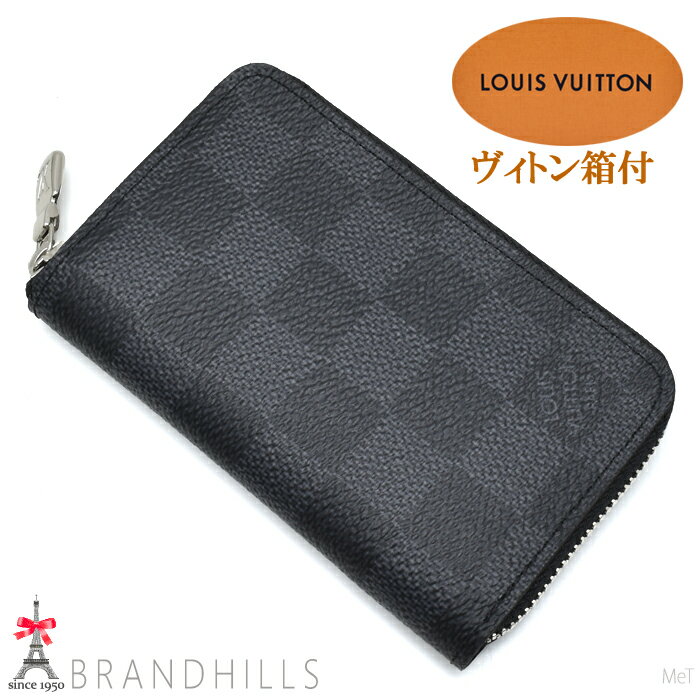 ルイヴィトン コインケース メンズ ジッピー コインパース ダミエ グラフィット N63076 LOUIS VUITTON ほぼ未使用 【中古】