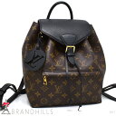ルイヴィトン バックパック レディース モンスリNM PM モノグラム ノワール リュック M45515 LOUIS VITTON 美品 【中古】