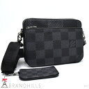 ルイヴィトン ショルダーバッグ メンズ トリオ メッセンジャー ダミエグラフィット 3D N50017 LOUIS VUITTON ほぼ未使用 【中古】(4)