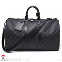 ルイヴィトン ボストンバッグ キーポル バンドリエール 45 モノグラム エクリプス M40569 LOUIS VUITTON 極美品 【中古】