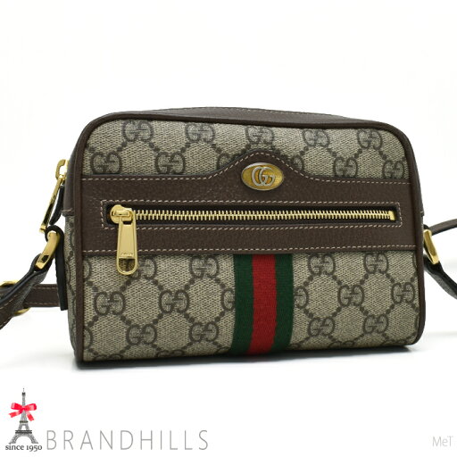 グッチ ミニ ショルダーバッグ レディース オフディア GGスプリーム ベージュ エボニー 517350 GUCCI 未使用品 【中古】 グッチ ミニ ショルダーバッグ レディース オフディア GGスプリーム ベージュ エボニー 517350 GUCCI 未使用品 【中古】